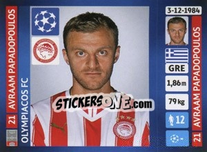 Sticker Avraam Papadopoulos - UEFA Champions League 2013-2014 n. 192 - Panini
