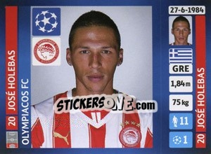 Sticker José Holebas - UEFA Champions League 2013-2014 - Panini