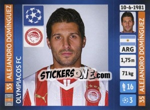 Sticker Alejandro Domínguez - UEFA Champions League 2013-2014 - Panini