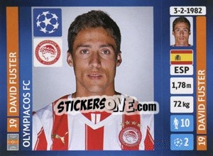 Cromo David Fuster - UEFA Champions League 2013-2014 n. 197 - Panini