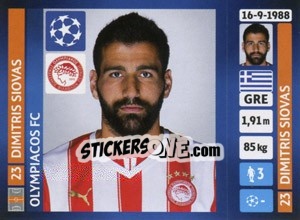 Sticker Dimitris Siovas - UEFA Champions League 2013-2014 n. 203 - Panini