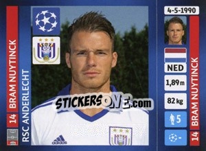 Sticker Bram Nuytinck - UEFA Champions League 2013-2014 n. 210 - Panini