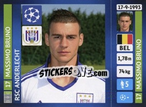 Sticker Massimo Bruno - UEFA Champions League 2013-2014 n. 216 - Panini