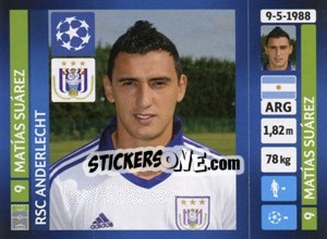 Sticker Matías Suárez - UEFA Champions League 2013-2014 n. 217 - Panini