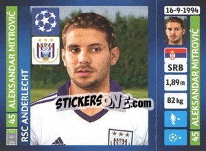 Sticker Aleksandar Mitrovic - UEFA Champions League 2013-2014 - Panini
