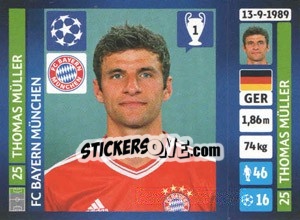 Sticker Thomas Müller - UEFA Champions League 2013-2014 n. 232 - Panini