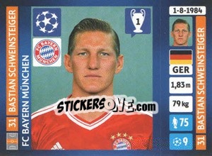 Sticker Bastian Schweinsteiger - UEFA Champions League 2013-2014 - Panini