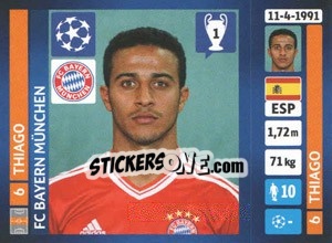 Cromo Thiago Alcántara - UEFA Champions League 2013-2014 - Panini