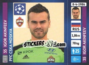 Sticker Igor Akinfeev - UEFA Champions League 2013-2014 n. 243 - Panini