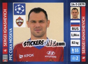 Sticker Sergei Ignashevich - UEFA Champions League 2013-2014 - Panini