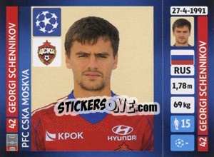 Sticker Georgi Schennikov - UEFA Champions League 2013-2014 n. 247 - Panini