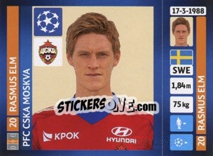 Sticker Rasmus Elm - UEFA Champions League 2013-2014 - Panini
