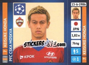 Cromo Keisuke Honda - UEFA Champions League 2013-2014 - Panini