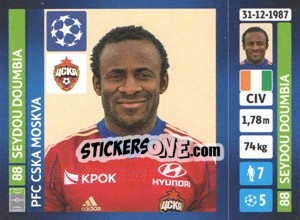 Sticker Seydou Doumbia - UEFA Champions League 2013-2014 - Panini