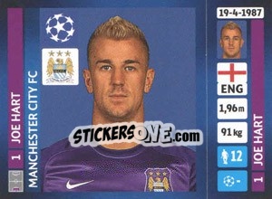 Sticker Joe Hart - UEFA Champions League 2013-2014 n. 261 - Panini
