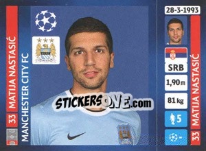 Sticker Matija Nastasic - UEFA Champions League 2013-2014 n. 264 - Panini