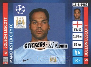 Figurina Joleon Lescott - UEFA Champions League 2013-2014 - Panini