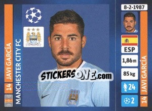 Sticker Javi García - UEFA Champions League 2013-2014 - Panini