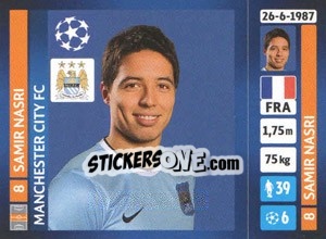 Figurina Samir Nasri - UEFA Champions League 2013-2014 - Panini