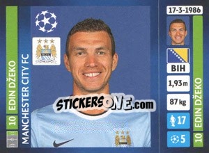 Sticker Edin Džeko - UEFA Champions League 2013-2014 n. 277 - Panini