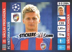 Sticker Václav Procházka - UEFA Champions League 2013-2014 - Panini