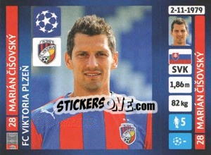 Sticker Marián Cišovský - UEFA Champions League 2013-2014 - Panini