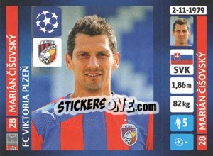 Sticker Marián Cišovský - UEFA Champions League 2013-2014 n. 282 - Panini