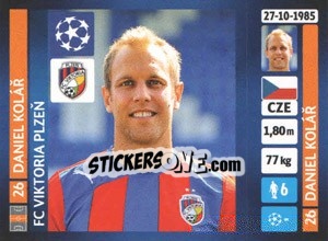 Sticker Daniel Kolář - UEFA Champions League 2013-2014 - Panini