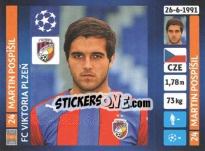 Sticker Martin Pospíšil - UEFA Champions League 2013-2014 - Panini