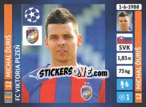 Sticker Michal Ďuriš - UEFA Champions League 2013-2014 n. 293 - Panini