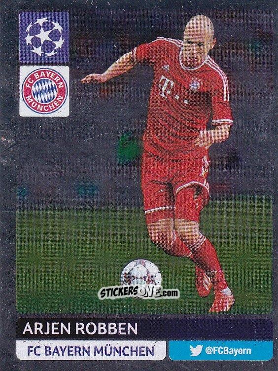 Figurina Arjen Robben - UEFA Champions League 2013-2014 n. 303 - Panini