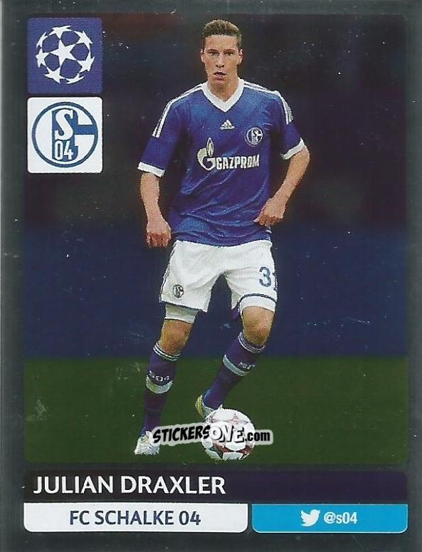 Sticker Julian Draxler - UEFA Champions League 2013-2014 n. 324 - Panini