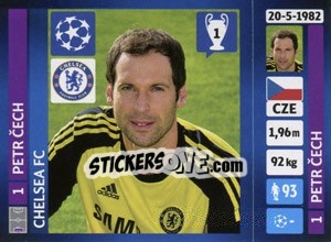 Sticker Petr Cech - UEFA Champions League 2013-2014 n. 329 - Panini