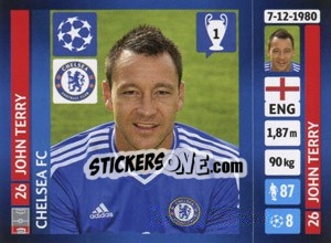 Sticker John Terry - UEFA Champions League 2013-2014 - Panini