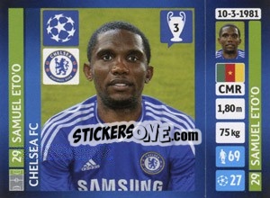 Sticker Samuel Eto'o - UEFA Champions League 2013-2014 n. 339 - Panini