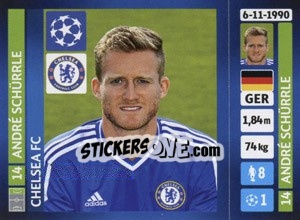 Sticker André Schürrle - UEFA Champions League 2013-2014 n. 344 - Panini