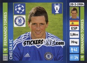 Sticker Fernando Torres - UEFA Champions League 2013-2014 n. 345 - Panini