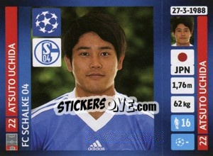 Sticker Atsuto Uchida - UEFA Champions League 2013-2014 n. 348 - Panini