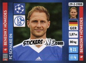 Sticker Benedikt Höwedes - UEFA Champions League 2013-2014 n. 350 - Panini