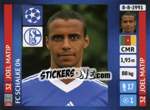 Cromo Joel Matip - UEFA Champions League 2013-2014 - Panini