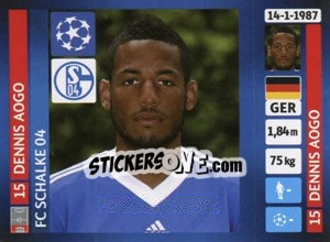 Figurina Dennis Aogo - UEFA Champions League 2013-2014 - Panini