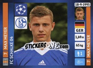 Sticker Max Meyer - UEFA Champions League 2013-2014 n. 362 - Panini