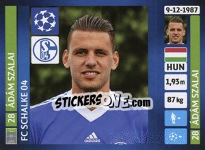 Cromo Ádám Szalai - UEFA Champions League 2013-2014 - Panini