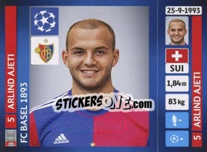 Sticker Arlind Ajeti - UEFA Champions League 2013-2014 n. 368 - Panini