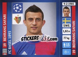 Sticker Behrang Safari - UEFA Champions League 2013-2014 n. 369 - Panini