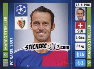 Sticker Marco Streller - UEFA Champions League 2013-2014 - Panini