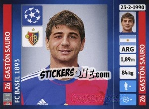 Sticker Gastón Sauro - UEFA Champions League 2013-2014 n. 376 - Panini