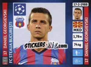 Sticker Daniel Georgievski - UEFA Champions League 2013-2014 - Panini