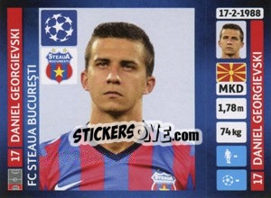 Sticker Daniel Georgievski - UEFA Champions League 2013-2014 n. 384 - Panini