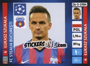 Sticker Lukasz Szukała - UEFA Champions League 2013-2014 - Panini